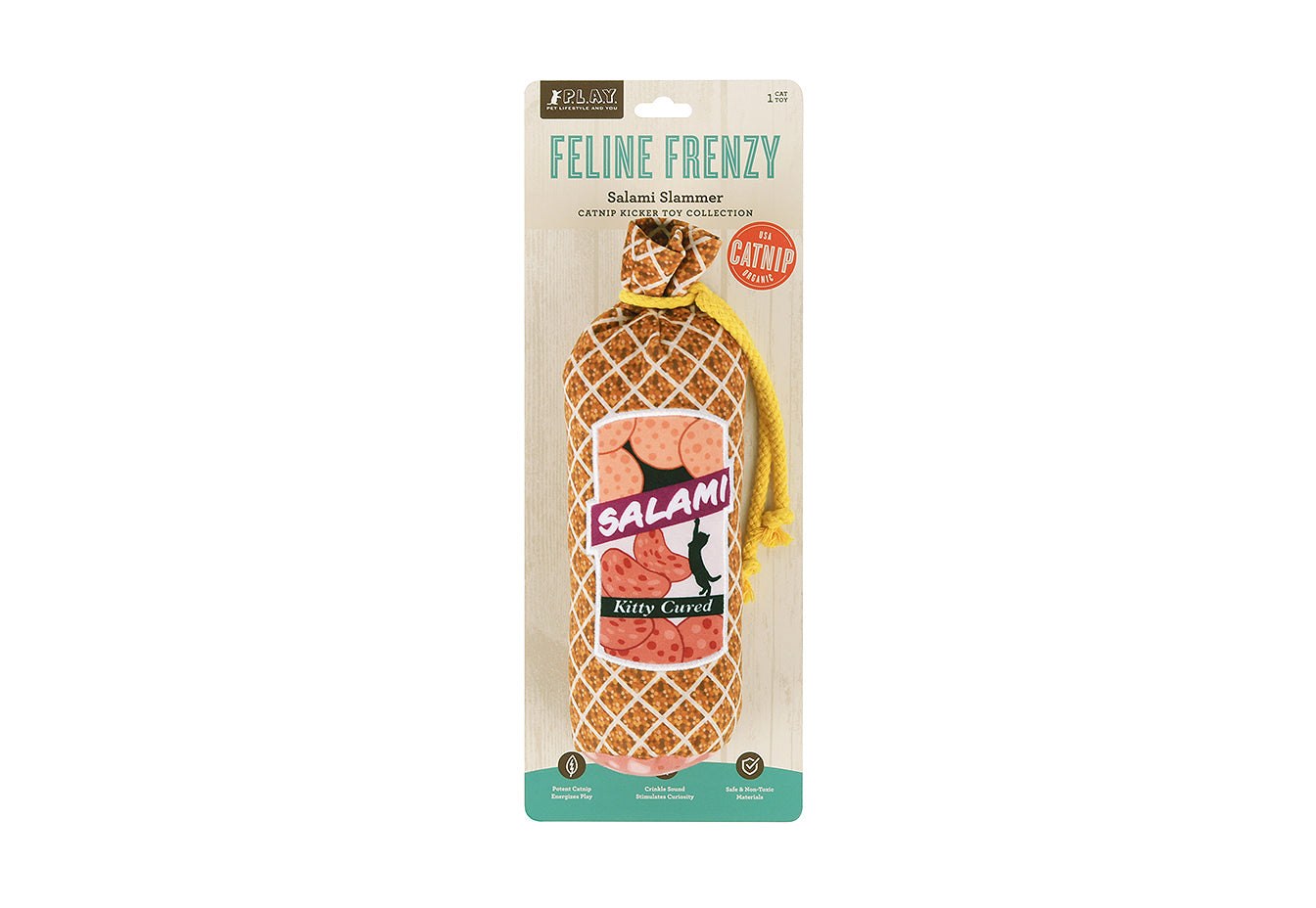 Feline Frenzy Salami Slammer Kicker Toy