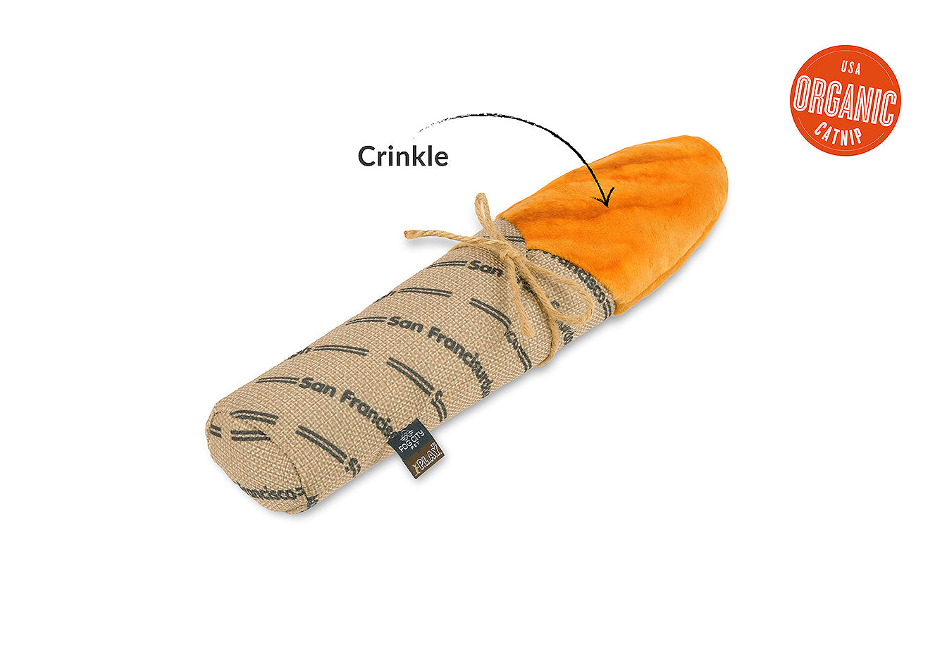 Fog City Pet x Feline Frenzy Fur-mented Loaf Kicker Toy