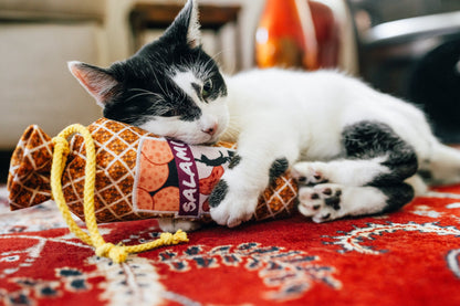 Feline Frenzy Salami Slammer Kicker Toy