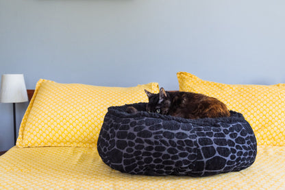 Feline Frenzy Donut Cuddler Bed